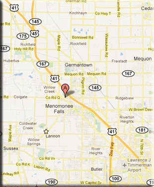 Google Map to D&M Accounting, Menomonee Falls, WI